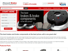 Tablet Screenshot of discountbrakes.com